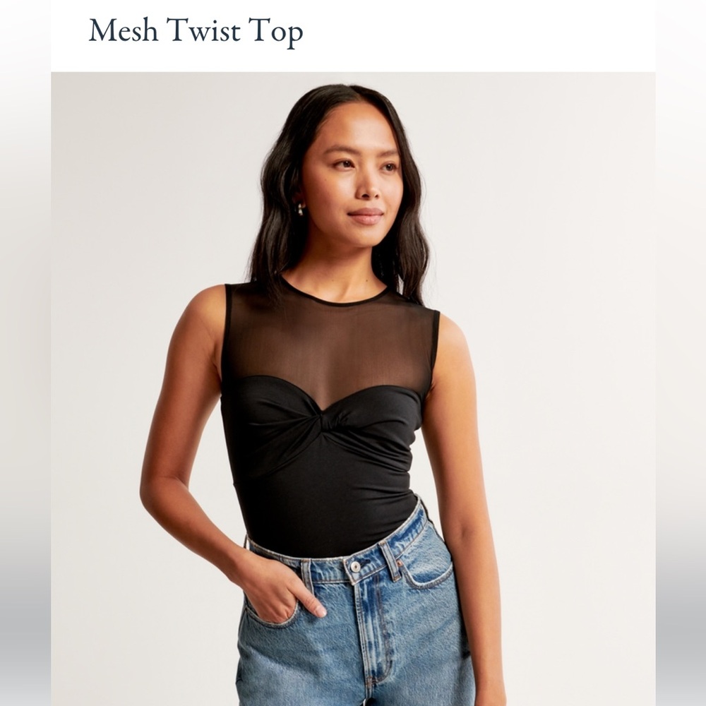 Abercrombie Mesh Twist Top